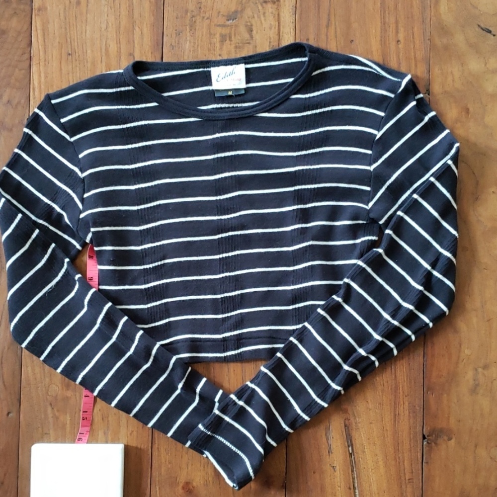 Edith A. Miller Long Sleeve Crop Top